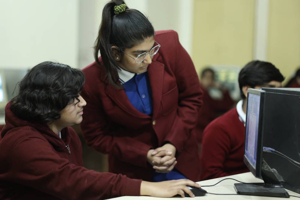 Digital learning environment at Pink Model School Bikaner
